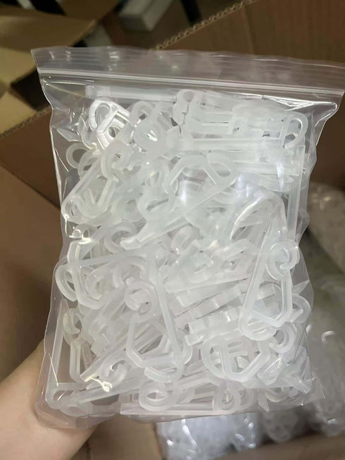 Kihanyoh (120, Christmas Light Clips, White Gutter Hooks Outside String Lights Clips Weatherproof Outdoor Seasonal