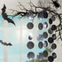 Cheerland Glitter Charcoal Grey Black Circle Garland Kit, Halloween Party Decoration Hanging Polka Dots Streamer Banner