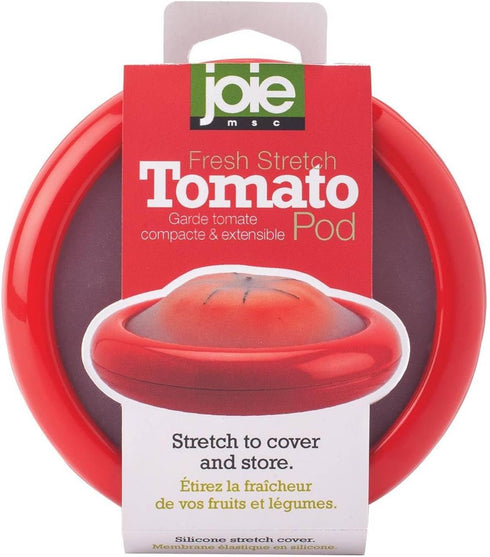 Joie Fresh Stretch Pod Tomato Storage Container, Silicone Food Saver for Leftover Produce, Reusable Kitchen Gadget,