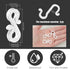 Meetory Christmas Light Clips, 100 Mini Hanging Hooks for Gutters & Shingles, Weatherproof Plastic Hooks