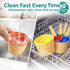 Set (Pack 6) Frozen JoyServe Ice Cream Bowls and Spoons - of Reusable Plastic Ice Cream Cups and Waffle Cone Shaped