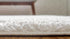 Unique Loom Davos Shag Collection Area Rug - Solid White/Ivory (2' Round)