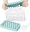 Round Ice Cube Tray with Lid & Bin, Ice Ball Maker Mold for Freezer, Makes 66PCS Sphere Ice Cubes