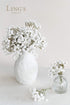 Ling's Moment Artificial Baby's Breath, 18pcs Gypsophila White Flowers for Floral Arrangements