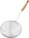 Spider Strainer, 7.9-Inch Extra Large Cooking Spider Spoon with Wood Handle, Stainless Steel Utensil