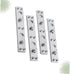 Holibanna 12 Pcs Bed Replacement Connectors, Hinge Hardware for Furniture Repair, Bed Rail Hanger Accessories