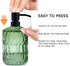 Black Soap Dispenser Pump Replacement, Matte 304 Stainless Steel Hand Soap and Lotion Dispenser for Glass Bottles