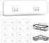 9-Pack Shower Caddy Adhesive Replacement, Transparent Adhesive Hooks Stickers, Strong Hook Strip