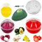 Onion Garlic Lemon Avocado Saver Storage Keeper - BPA Free Tomato Vegetable Shaped Food Saver/Storage Containers,