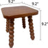 JUIOETUR footstool9.3 Inch Solid Wooden - Short Stool for Kids & Adults, Sensory Table Helper - Sturdy Foot Stool