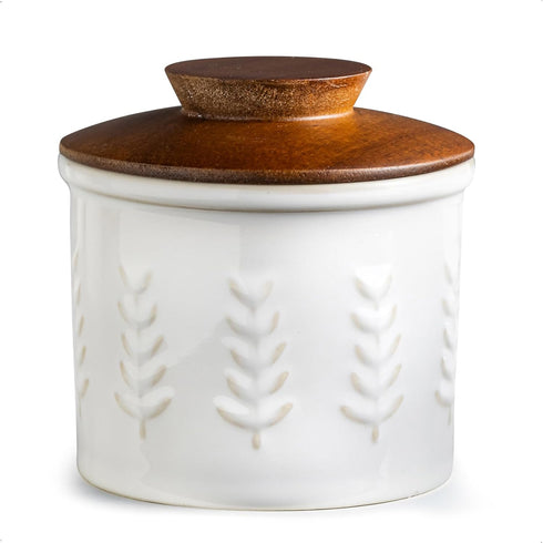Ceramic Butter Dish With Lid, Butter Crock for Countertop, French Butter Keeper
