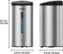 AIKE Wall-Mount Automatic Liquid Soap Dispenser, 27oz Large Capacity, Brushed Stainless Steel Finish