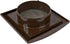 Brown Exhaust Hood Vent 4'' Inch with Built-in Pest Guard Screen and Flange, White, Air Vent Cover, HVAC Exhaust Vent Duct Cover, Exhaust Cap