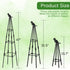 47" Indoor-2 Pack Garden Trellis, Plant Trellis for Potted Plants Flowers Vegetables and Vines,Tomato Cage Tower,Garden