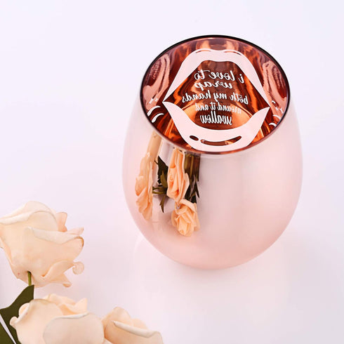 Naughty Bachelorette Gifts, Funny Gag Gifts for Women, I Love To Wrap Both My Hands Around It Wine Glass