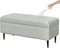 CRFATOP Waterproof PU Ottoman Stool Cover Stretch Folding Storage Footstool Bench Slipcovers