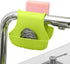 2 Pack Sponge Holder for Double-Sink - FineGood Saddle Caddy Brush Soap Organizer, Blue & Green