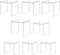 Acylic Riser Square Display Stand For Cupcakes, Arts and Crafts (Clear, 8P-4&5INCH)