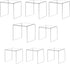 Acylic Riser Square Display Stand For Cupcakes, Arts and Crafts (Clear, 8P-4&5INCH)