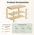 3-Tier 286 lb 11.3 27.6 18 Inches, DUMOS Shoe Rack Bench with Storage, Bamboo Entryway Benches, Wooden Shoe Rack Holds