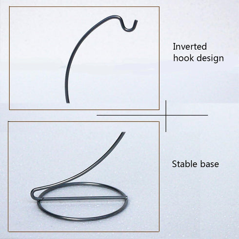 YEARCHY (1, 9.1''x4.1''), Ornament Display Hanger Rack Stand Hook Chrismas Ornament Party Decoration Holder Air Plant