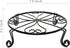 2 packs 12" 12Inches NSYOOMH Black Metal Plant Stands Heavy Duty Plants Holder Outdoor Indoor, Round Wrought Iron