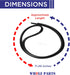 Whole Parts Dishwasher Door Seal Gasket Part# 3920DD3005D - Replacement Compatible with Some Kenmore and LG Dishwashers