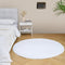 duduta White Fluffy Round Rug - 4x4 ft Shag Fuzzy Plush Circle Throw Rug for Nursery Bedroom Living Room Decor