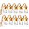 ConStore 10pcs Car Hanging Glass Pendant, Refillable Aromatherapy Bottle Diffuser Air Freshener Vials