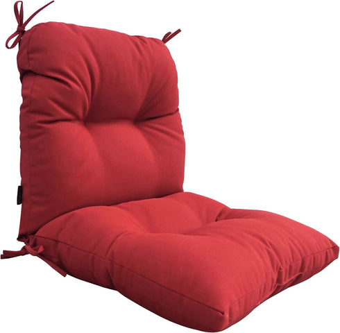 BOSSIMA Outdoor Indoor High Back Chair Tufted Cushions Comfort Replacement Patio Seating