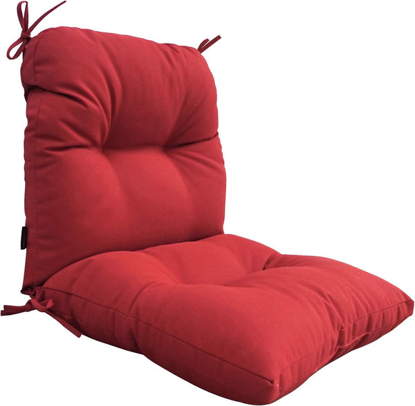 BOSSIMA Outdoor Indoor High Back Chair Tufted Cushions Comfort Replacement Patio Seating