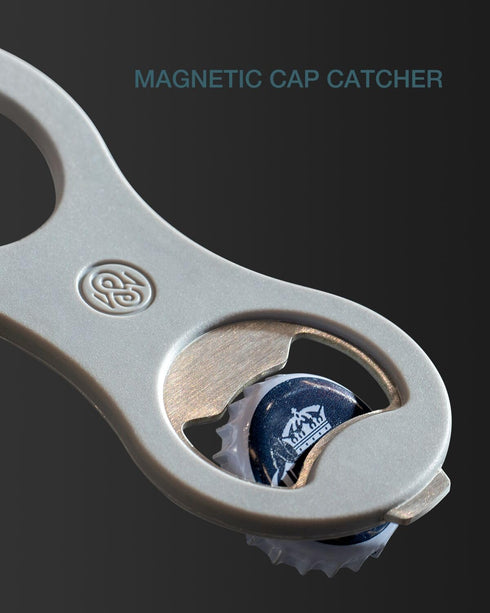 2 in 1 Magnetic Beer Bottle Opener for Refrigerator and RV, Soft Touch Silicone Surface Protects Fridge, Ideal Gift