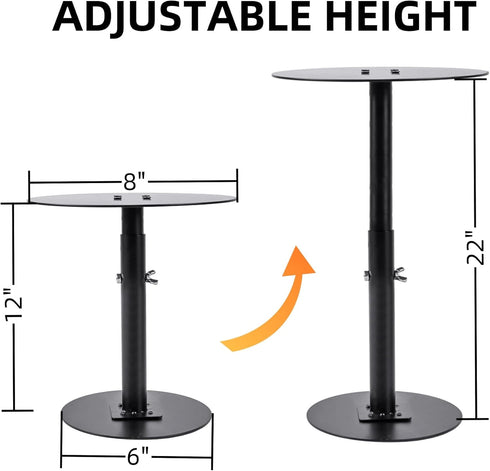 ZSHIGANMA 12-22" (6" Base,8" Plant Risers for Inside Pots, Adjustable Height Metal Planter Lift Inserts Fillers Risers