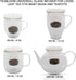 Teabloom Universal Glass Tea Infuser with Dual-Purpose Lid/Coaster - Hygienic Non-Toxic Glass Filter for Loose Tea
