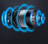 Manual Vacuum Cleaner, 120W High-Power, Portable Hand Vacuum Cleaner for Fast Car Cleaning