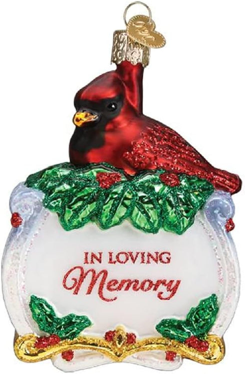 Old World Christmas Ornaments - Memorial Cardinal Glass Blown Ornaments for Christmas Tree
