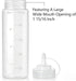 12 pack 16 Oz Bekith Wide Mouth Plastic Squeeze Condiment Bottles with Twist On Cap Lids and Discrete Measurements