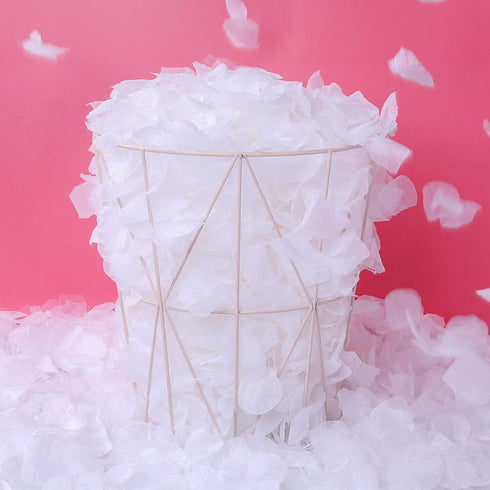 1000 Pcs White Artificial Silk Rose Petals for Wedding Party Decoration