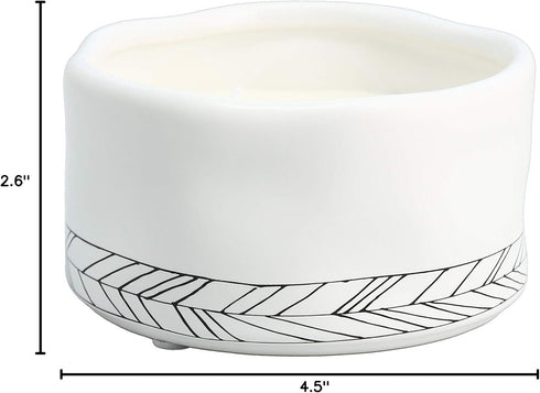 Pavilion Gift Company Double Wick Butterfly Candle, 100% Soy Wax & Cotton Wicks, Tranquility Scent