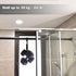 Adhesive Shower Curtain Rod Holder, 4 Pcs Tension Rod Holders, Transparent Wall Mount Holder for Shower Curtain