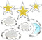 Twinkle Twinkle Little Star Cookie Cutter Set - 7 Piece - Cloud, Star, Moon Cutters for Baby Shower Gender Reveal