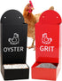 YQDHYLYH Chicken Oyster Shell Feeder and Grit Feeder Metal Chicken Feeder Chicken coop