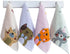 Kissvian 4 Pack Cute Cat Pattern Hand Towels, Pure Cotton Children Bathroom Towel