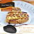 Mini Tart Pan Set of 6, Non-Stick 4 Inch Heart-shaped Quiche Pan with Removable Bottom for Pies & Muffins