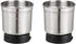 Secura Electric Coffee and Spice Grinder Replacement Parts Stainless Steel Removable Bowl Set for Model SP-7412, 2 Electric Blade Grinder Bowls