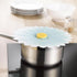 Charles Viancin Daisy Silicone Lid for Food Storage, 8'' Airtight Seal, BPA-Free, Oven, Microwave, Freezer Safe