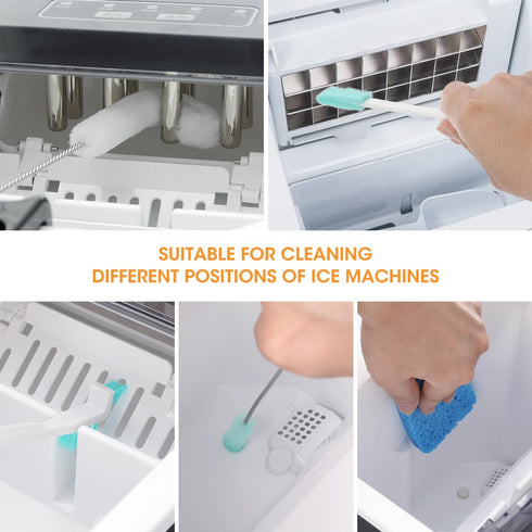 AIEVE Ice Machine Cleaner Brush Sets, 10 Pcs Ice Maker Cleaning Tools Kits