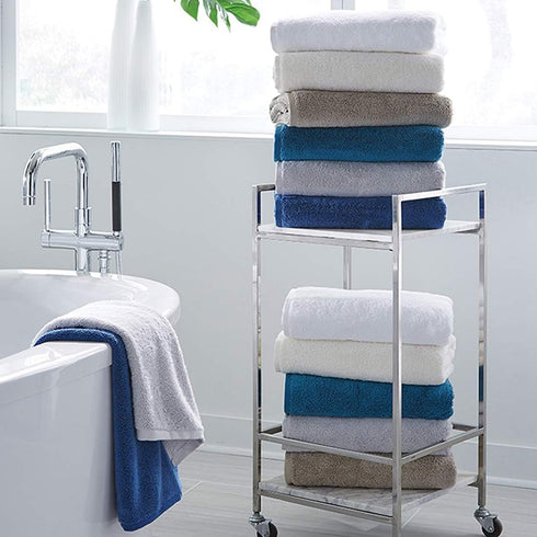 Sferra Sarma Hand Towel 20" x 30" - 650 GSM, 100% Turkish Cotton - Elegant, Soft, Ultra-Absorbent White Towel