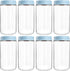 SHOWIN Overnight Oats Containers with Lids, 24oz Glass Jars with Lids 8