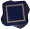 Pimpernel Classic Midnight Blue Coasters, Set of 6, Heat & Stain Resistant, Durable Cork Backing, 4 Inch